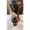 Image 1 : CLOISONNE VASE AND 2 COPPER TONED STATUES