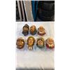 Image 1 : 7 BOSSON HEADS - 2 MR. PICK WICK, BILL SIKES, FAGIN, PETSEY, SARAH GAMP, AND OTHER