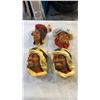 Image 1 : 4 BOSSON HEADS - TECUMSEH, RAWHIDE, AND 2 KARIM