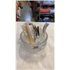 Image 1 : HORN DECORATIONS AND CRYSTAL BOWL