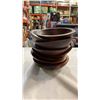 Image 8 : BARIBOCRAFT WOOD SALAD BOWL SET AND 5 PFALTZGRAFF STONEWARE BOWLS