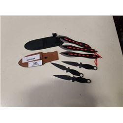 6 NEW THROWING KNIVES