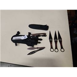 9 NEW THROWING KNIVES