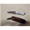 Image 1 : MTECH AND WOOD HANDLE FOLDING KNIVES