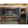 Image 1 : 2 SECTIONS EZ-RECT SHELVING UNITS W/ 8 SHELVES EACH (16 SHELVES TOTAL) - 96 INCH TALL, 48 INCH WIDE,