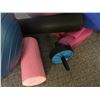 Image 2 : 2 YOGA BALLS, MATS, FOAM ROLLER, AB ROLLERS