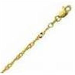 SOLID 14K GOLD 16 CHAIN 3G NECKLACE SINGAPORE GRA