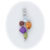Image 1 : PENDANT CITRINE GARNET TOPAZ AMETHYST PERIDOT BIG
