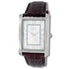 Image 1 : Le Chateau, Men's Rectangular Watch W/Classic Roman Numerals-*7009m-Leather