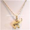 Image 1 : SOLID 14K PUFFY GOLD ELEPHANT 3-D PENDANT CHARM