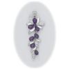 Image 1 : Solid Sterling Silver Amethyst Pendant Charm NEW