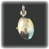 Image 1 : Solid 14K Gold Engraved Italian Locket Necklace