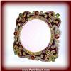 Image 1 : 24K GOLD CABOCHAN SWAROVSKI CRYSTAL PHOTO FRAME 3