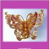 Image 1 : BUTTERFLY HAIR CLIP 24K GOLD CRYSTAL SWAROVSKI