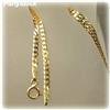 Image 1 : SOLID 14K GOLD 16" CHAIN 3G NECKLACE ROLO YELLOW