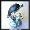 Image 1 : GOLD AUSTRIAN CRYSTAL DOLPHIN JEWELRY BOX