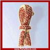 Image 1 : RIBBON PIN BROOCH 24K GOLD SWAROVSKI CRYSTALS RED
