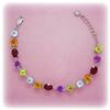Image 1 : Bracelet Amethyst, Garnet Peridot Citrine BIG