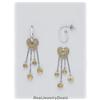 Image 1 : Solid Sterling Silver Citrine DANGLE EARRINGS