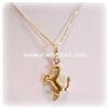 Image 1 : NEW 14K SOLID GOLD STALLION FERRARI CHARM PENDANT