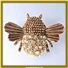 Image 1 : BUMBLE BEE PIN BROOCH 24K GOLD SWAROVSKI CRYSTALS