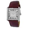 Image 1 : BIG MEN'S WATCH LEATHER BAND STAINLESS STEEL