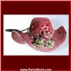 Image 1 : RED HAT PIN BROOCH 24K GOLD & SWAROVSKI CRYSTALS