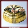 Image 1 : PINK HIBISCUS 24K GOLD & SWAROVSKI CRYSTALS BOX