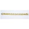 Image 1 : SOLID 14K GOLD ITALIAN STAMPATO BRACELET 22G 7"