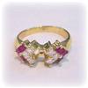 Image 1 : Mount Setting Genuine Ruby Diamond Ring 4 Carat Sz 7
