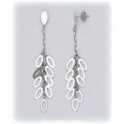 2.5" Solid 14K Gold Dangle Drop Earrings NEW