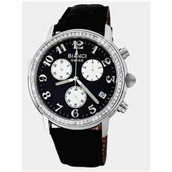 1 Carat Genuine Diamond Mens Watch Chronograph NEW