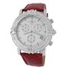 Image 1 : 2 Carat Genuine Diamond Chronograph Watch RED