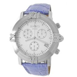 Womens Genuine Diamond Watch Purple Lavender NEW