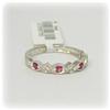 Image 1 : Genuine Ruby & Diamond Band Ring Sz. 7 14K Gold