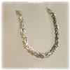 Image 2 : HEAVY BYZANTINE CHAIN SOLID 14K WHITE GOLD 20"