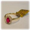 Image 3 : Genuine Ruby Diamond Ring 14K Gold Sz.6.5