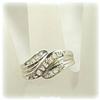 Image 1 : 10K WHITE GOLD I LOVE YOU GENUINE DIAMOND RING