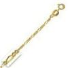 Image 1 : SOLID 14K GOLD 20 CHAIN 4.5G NECKLACE FIGARO GRAMS