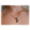 Image 1 : BIG GEMSTONE PENDANT Sterling Silver SOLID NEW