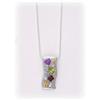 Image 2 : BIG GEMSTONE PENDANT Sterling Silver SOLID NEW