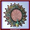 Image 1 : GOLD 3D PEACOCK SWAROVSKI CRYSTAL PHOTO FRAME P-00