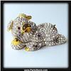 Image 1 : GOLD SWAROVSKI CRYSTAL PIGGY PIG BOX JEWELRY