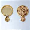Image 1 : GOLD SMALL PURSE MIRROR RED SWAROVSKI CRYSTAL 