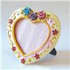 Image 1 : FLOWERS GOLD SWAROVSKI CRYSTALS HEART FRAME