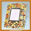 Image 1 : 1" PHOTO FRAME GOLD SWAROVSKI CRYSTALS GOLD