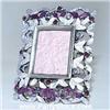 Image 1 : 1" PHOTO FRAME GOLD SWAROVSKI CRYSTALS PURPLE