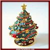 Image 1 : CHRISTMAS TREE GOLD SWAROVSKI CRYSTAL BOX JEWELRY