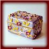 Image 1 : GOLD PINK DRAGONFLY BOX JEWELRY 1" CHEST SWAROVSKI CRYSTAL
