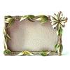 Image 1 : HIBISCUS FLOWERS GOLD SWAROVSKI CRYSTAL FRAME